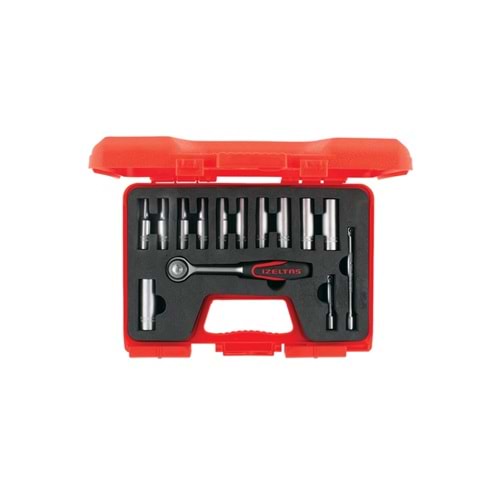 İzeltaş 1/4 Derin Lokma Anahtar Takımı 14 Parça 1107006014