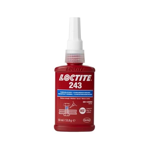 Loctite 243 Bo Efat Vida Sabitleyici Orta Mukavemetli 50 Ml 1677003