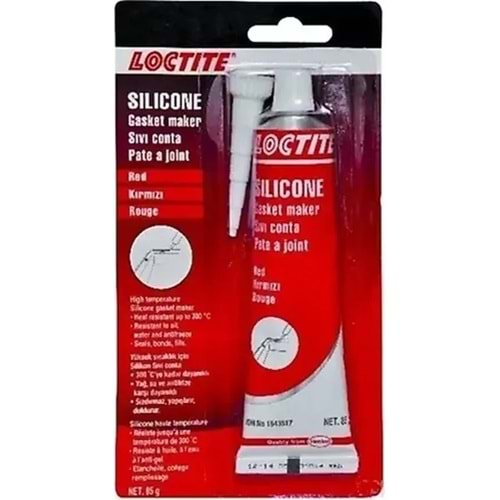 Loctite Gasket Maker Rd Tb Sıvı Conta Asetoksi Kırmızı 70 Ml 2239127