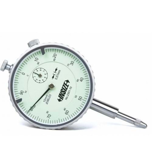 İnsize Komparatör Saati Ekonomik Model (Düz Kapaklı) 0-10Mm 0.01Mm 2301-10F