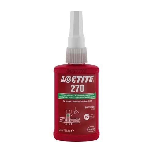 Loctite 270 Bo Efat Vida Sabitleyici Yüksek Mukavemetli 50 Ml 2813086
