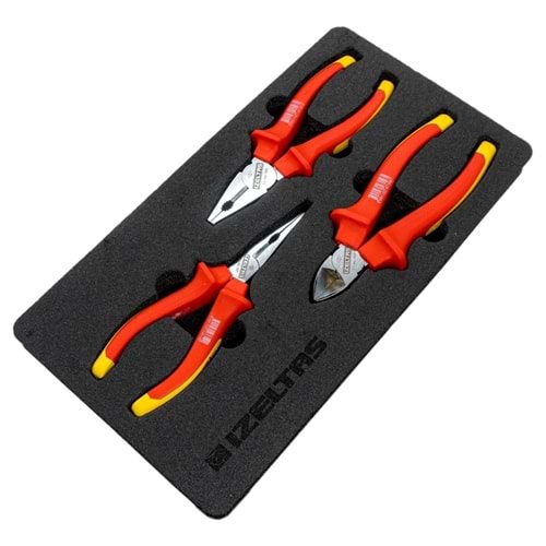 İzeltaş 160 Mm Elektrikçi İzoleli 1000 V Seti ( 3 Parça ) 3020006003