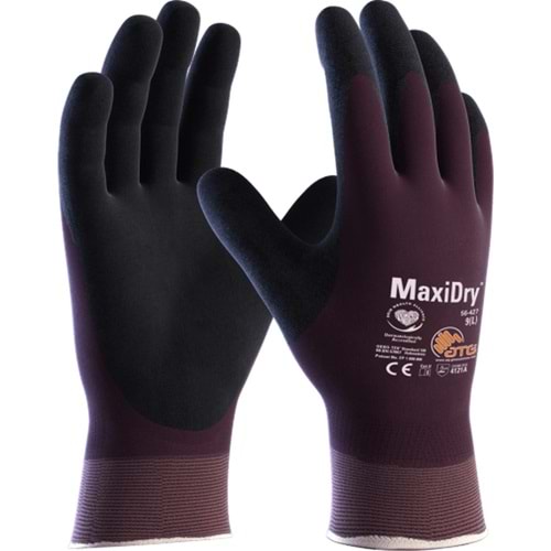 Atg MaxiDry® Süper İnce Yağ ve Sıvı Geçirmez İş Eldiveni 56-427 / No: 9