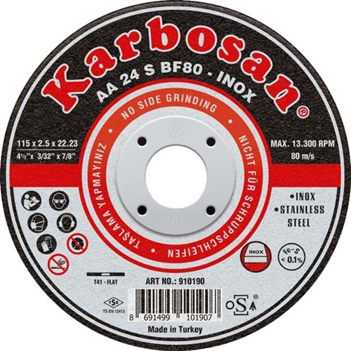 Karbosan 180x1,9x22 Inox Thınlıne Kesıcı 910420