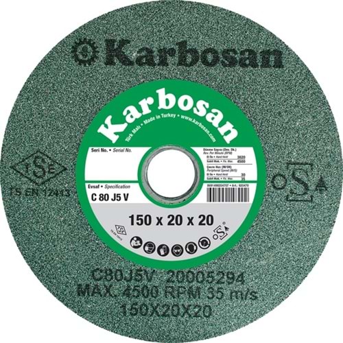 Karbosan 125x20x20 Scg 80 Elmas Bıleme 920450