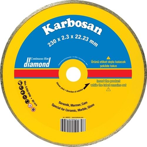 Karbosan 115x1,8x22 Surx Fayans Granıt (950210) Ne - Bk 010 950210