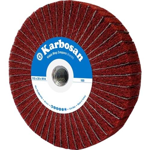 Karbosan 115X20Xm14 Axfr12-Elyaf Vıdalı Mop Kombi 987013