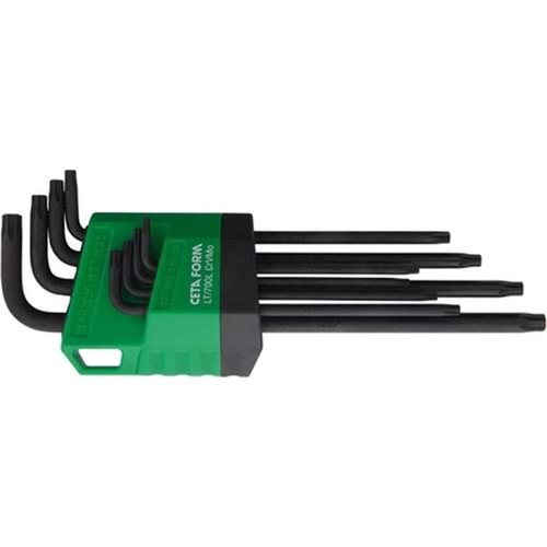 Ceta Form 8 Parça Delikli Torx L Anahtar Takımı (Uzun Tip) LT/700TL