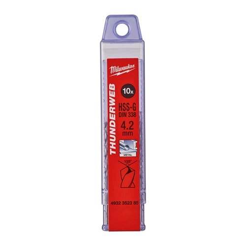 Milwaukee Metal Matkap Ucu Thunderweb Seri 4,2 X 75Mm 10Lu T4932352385