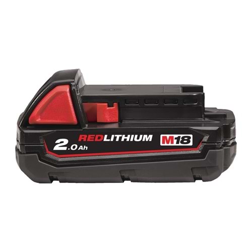 Milwaukee Akü M18B2 Redlithium-Ion 18V. 2,0Ah Mılwaukee T4932430062