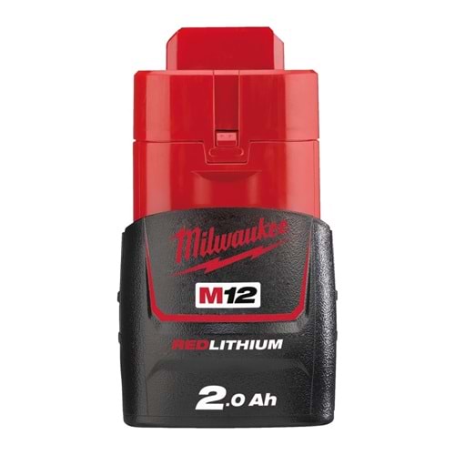 Milwaukee Akü M12B2 Redlithium-Ion 12V. 2,0Ah Mılwaukee T4932430064