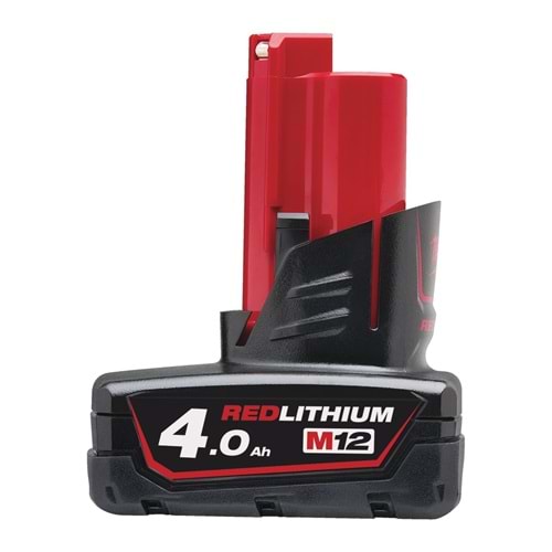 Milwaukee Akü M12B4 Redlithium-Ion 12V. 4,0Ah Mılwaukee T4932430065