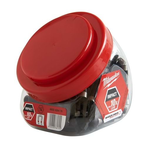 Milwaukee Bits Uç Tutucu Mnytk 1/4 Hex 60Mm 100 Lü Kavanoz T4932430478