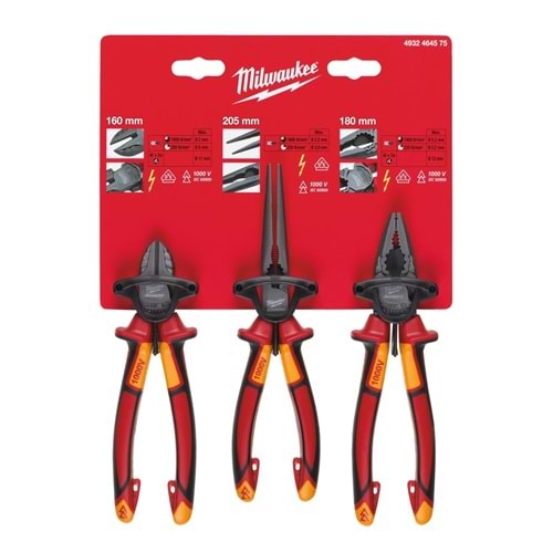 Milwaukee Vde 3 Parça Pense Seti T4932464575