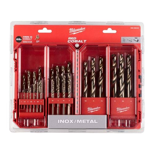 Milwaukee Metal Matkap Ucu Hss-G Co (Red Cobalt) 25 Prç Set T4932493868