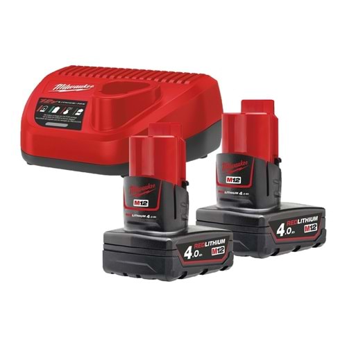 Milwaukee M12 Nrg-402 Akü - Şarj Cihazı Paket T4933459211