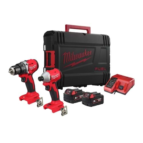 Milwaukee M18 Blcpp2B-502C 2Li Set ( Blddrc-Blıdrc ) T4933492837