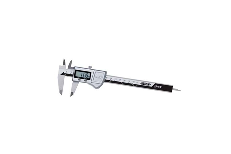 İnsize Dijital Su Geçirmez Kumpas (IP67 Korumalı) 0-200mm/0-8