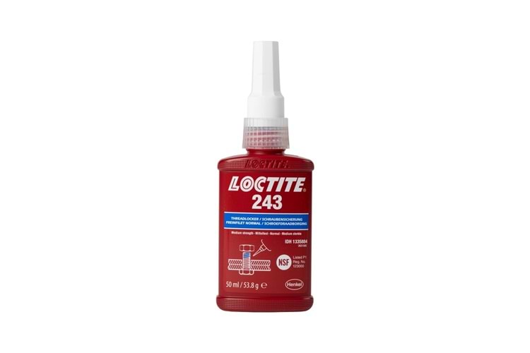 Loctite 243 Bo Efat Vida Sabitleyici Orta Mukavemetli 50 Ml 1677003