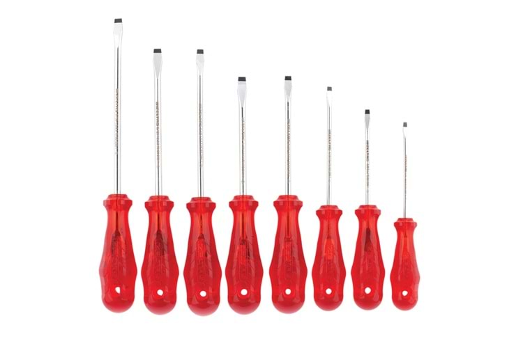 İzeltaş Kraft Seri Düz Uçlu Tornavida Serisi 8 Parça 4100008108