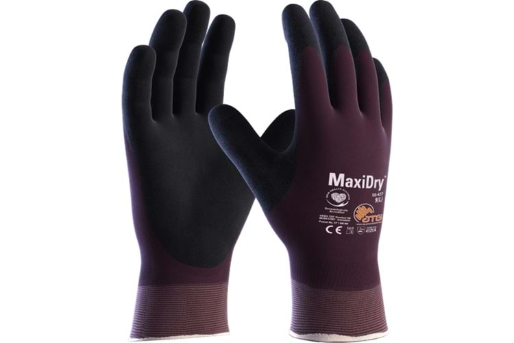 Atg MaxiDry® Süper İnce Yağ ve Sıvı Geçirmez İş Eldiveni 56-427 / No: 10