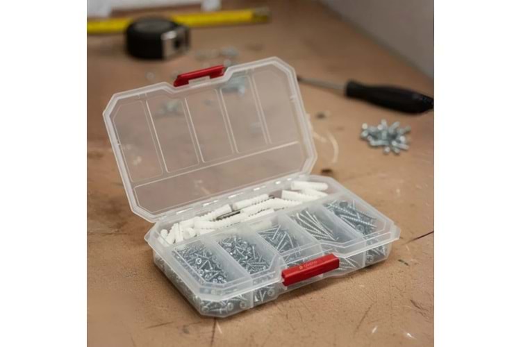 Vida ve Dübel Seti 10’lu + Organizer Kutu | Çok Amaçlı Montaj ve Tamir Seti