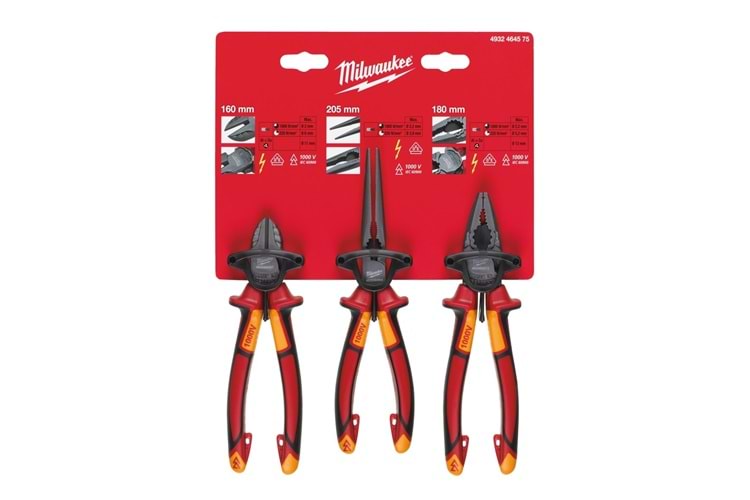 Milwaukee Vde 3 Parça Pense Seti T4932464575