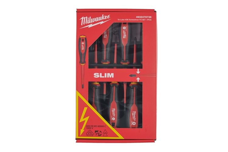Milwaukee Trı-Lobe Vde Tornavida Pz Set -7Pcs T4932478738