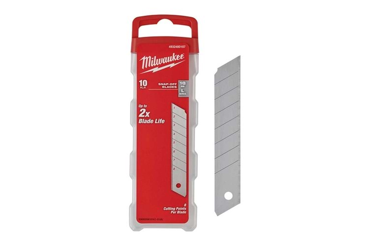 Milwaukee Ayarlı Maket Bıçak Yedeği 18 Mm 10Lu T4932480107