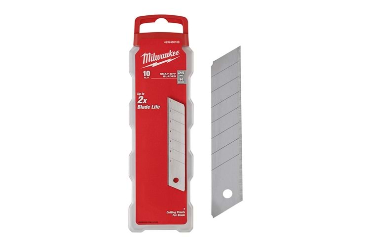 Milwaukee Ayarlı Maket Bıçak Yedeği 25 Mm 10Lu T4932480108