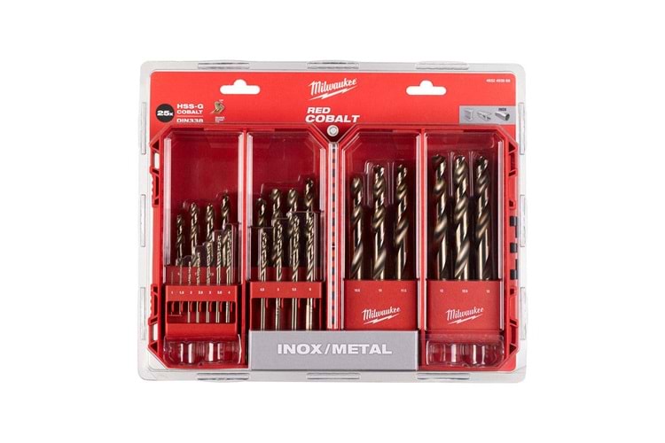 Milwaukee Metal Matkap Ucu Hss-G Co (Red Cobalt) 25 Prç Set T4932493868