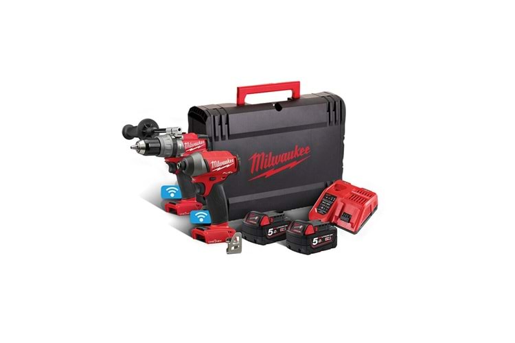 Milwaukee M18 Onepp2B2-502X One Key 2 Li Set M18 Onepd2-M18 Oneıwf T4933464595