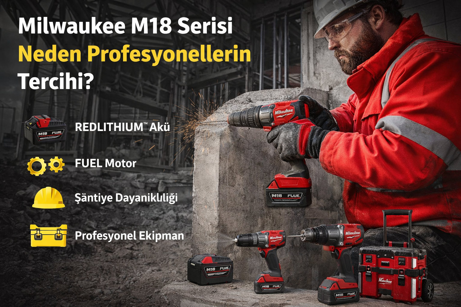 Milwaukee M18 Neden Tercih Ediliyor?
