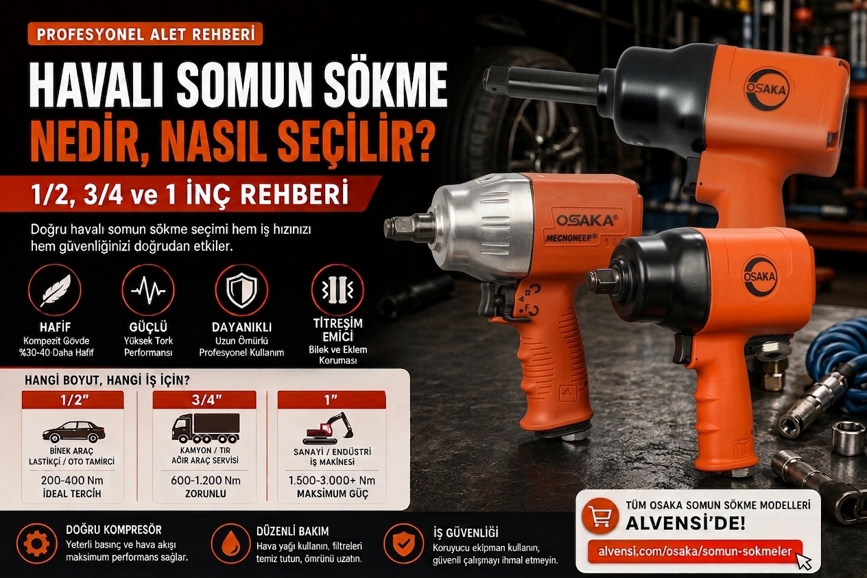 Havalı Somun Sökme Makinesi Nasıl Seçilir? Kapsamlı Rehber