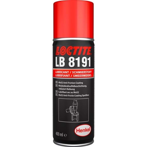 Loctite Lb 8191 Ae Egfd/Sfdn Sürtünmeyi Önleyici Kuru Film Yağlayıcı 400 Ml 142532