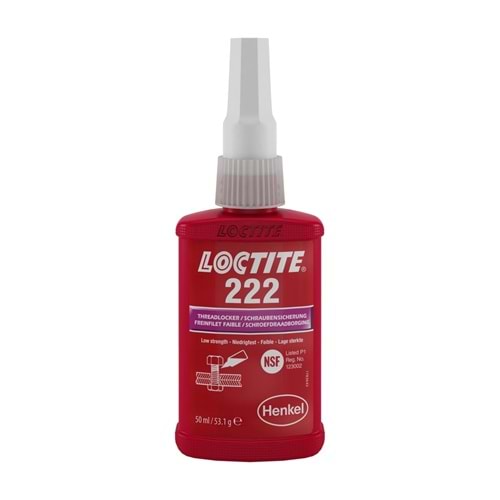 Loctite 222 Bo Egfd Vida Sabitleyici Düşük Mukavemetli 50 Ml 195743