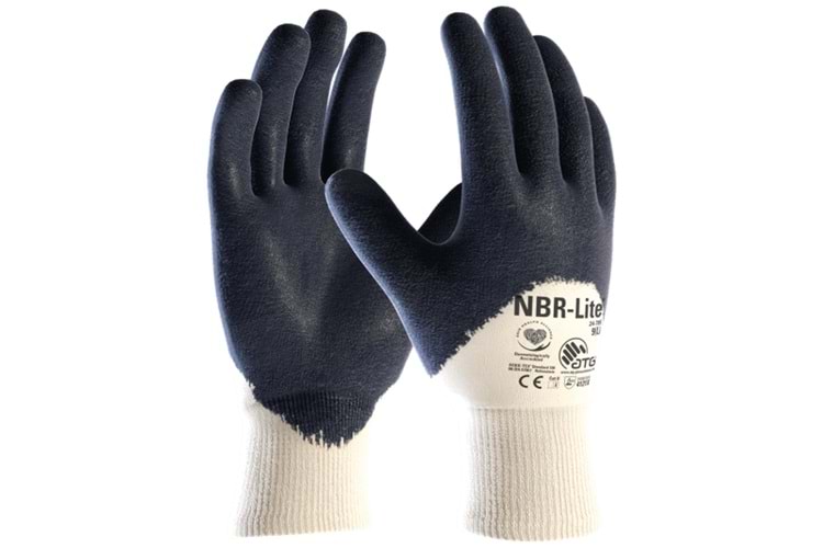 Atg NBR-Lite® Nitril Mavi İş Eldiveni 24-785 / No: 10