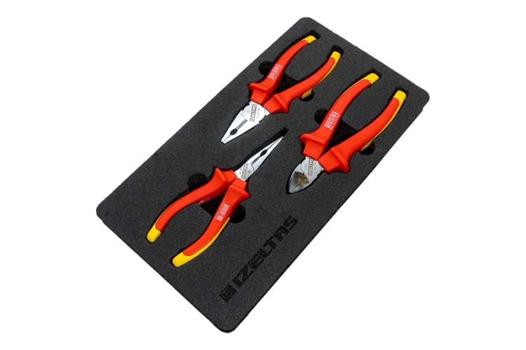 İzeltaş 160 Mm Elektrikçi İzoleli 1000 V Seti ( 3 Parça ) 3020006003