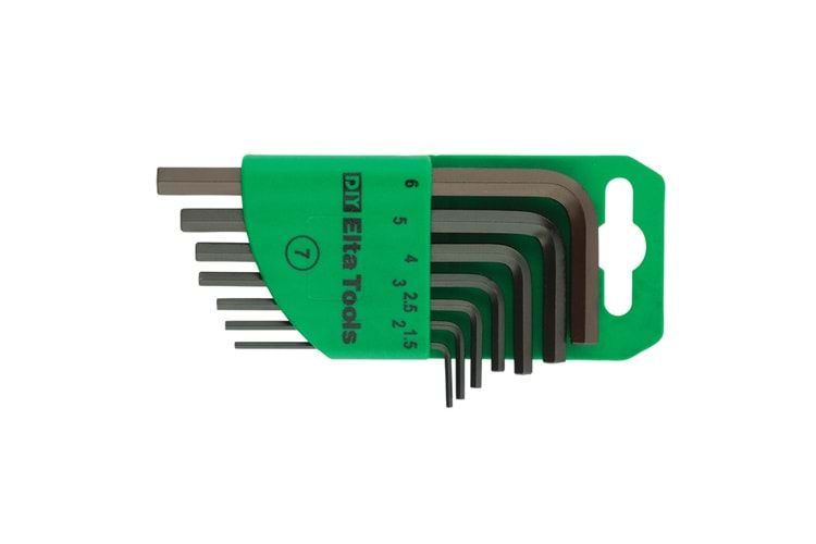 İzeltaş Elta Allen Anahtar Takımı Altı Köşe 7 Parça 4908003107