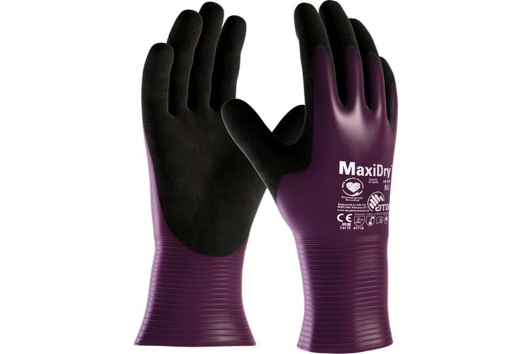 Atg MaxiDry® Süper İnce Yağ ve Sıvı Geçirmez İş Eldiveni 56-426 / No: 8