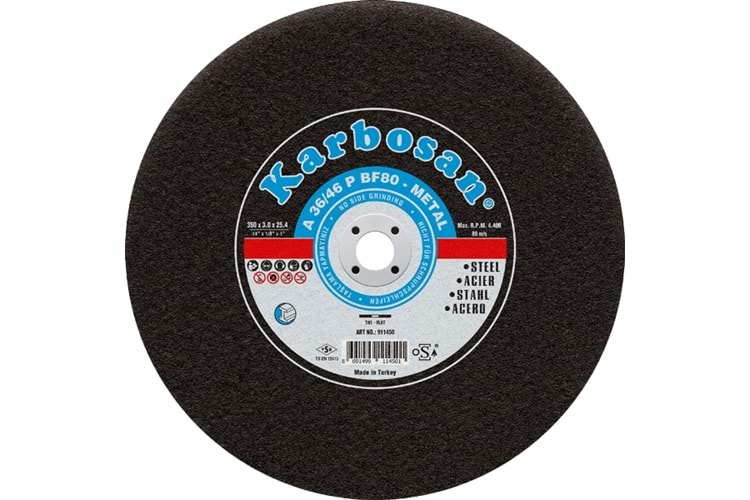 Karbosan 350x3,5x25,4 Nk Düz Kesici (D) 910860