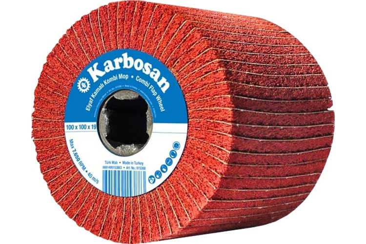 Karbosan 100x100 Axfr12 Kamalı Elyaf Kombi Mop 100 Kum 987012