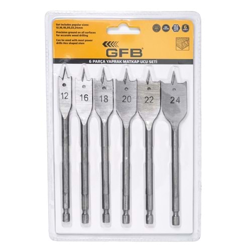 Gfb YAPRAK MATKAP UCU SET-6 PARÇALI 2171