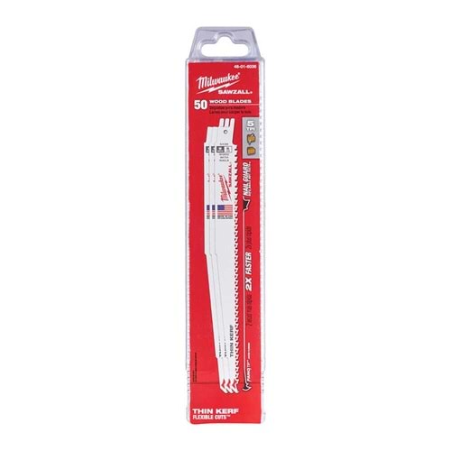 Milwaukee Kılıç Testere 230Mm Bi-Metal Ahşap/Pl S611Df 50 Li T48016036