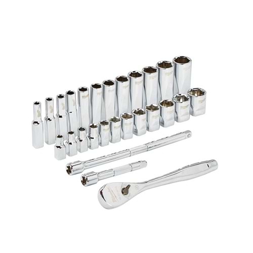 Milwaukee Lokma Takımı 1/4 İnç 28 Parça T4932464943