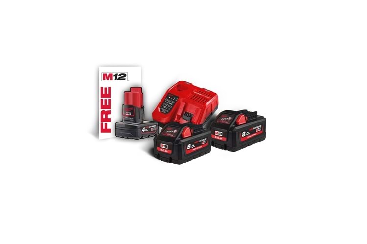 Milwaukee M18 Hnrg-802 Akü - Şarj Cihazı Paket T4933471073
